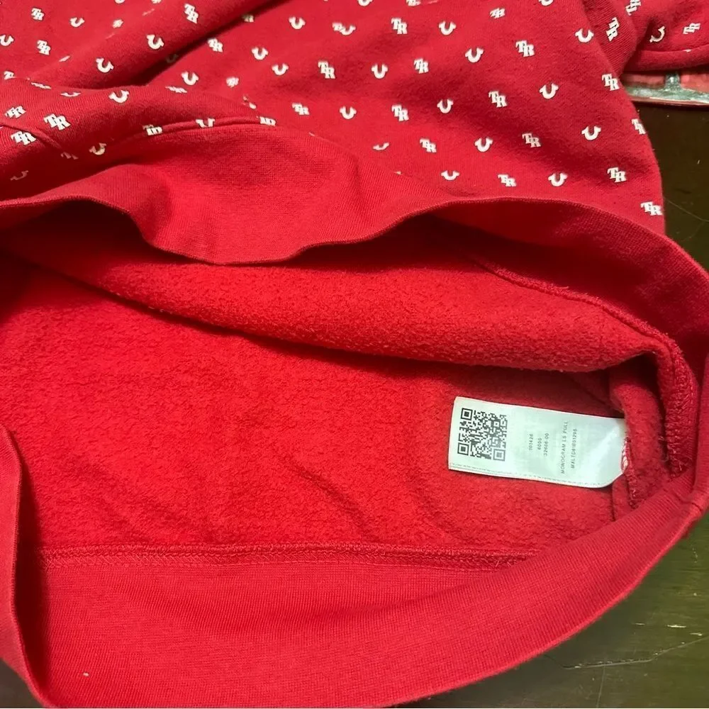 TRUE RELIGION World Tour Red pullover hoodie SP